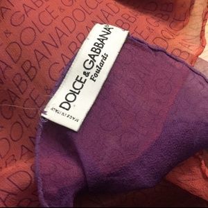 Authentic Dolce Gabbana silk scarf